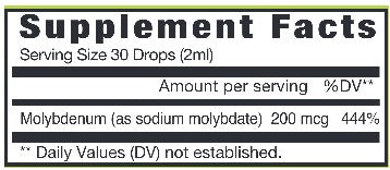 Molybdenum Liquid 2 oz